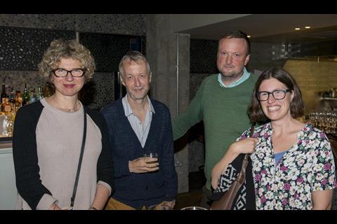 Lizzie Francke (BFI Film Fund), Robin Gutch (Warp - '71), Andy Starke (Duke of Burgundy) and Tally Garner